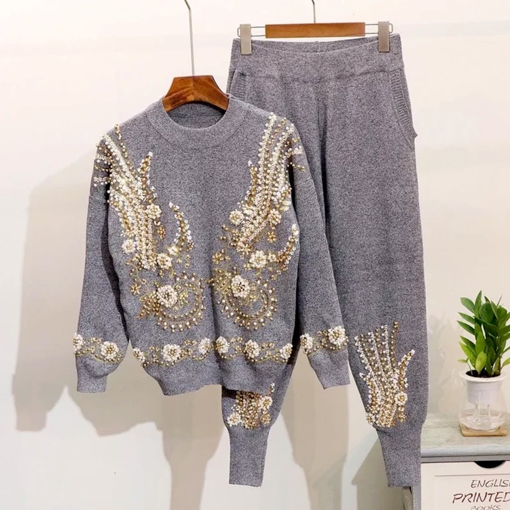 Beaded BB Set (Gray)